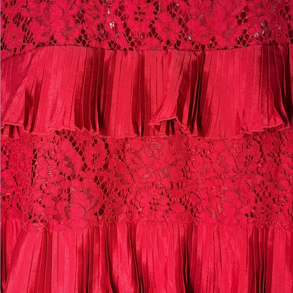 J. Crew Red Lace Ruffle Top NWT #Christmas - Picture 14 of 14